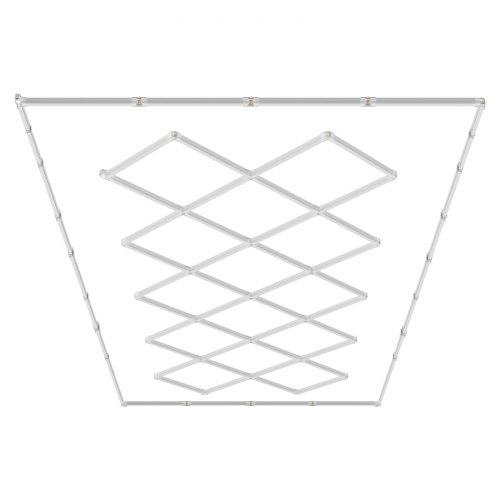 VEVOR LED-Garagenleuchten, 88000 lm, 6500 K, 14 Rastersysteme, quadratische Garagen-Deckenleuchten, DIY, kaltweiß, Autodetaillierung, Garagenbeleuchtung, superhelles Ladenlicht für Keller, Lager, Auto-Schönheitswerkstatt