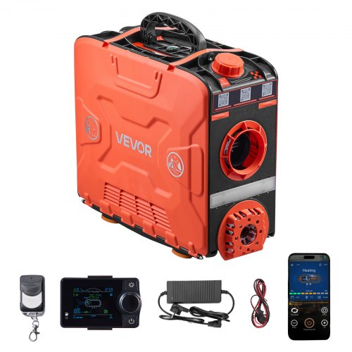 

VEVOR Dieselheizung 5-8KW DC 12 V tragbarer All in One Diesel-Lufterhitzer mit Bluetooth-App-Steuerung, Fernbedienung & LCD-Bildschirm, 4,5 L Kraftstofftank für Fahrzeuge Transporter Wohnmobile