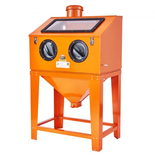 

VEVOR 341 L Sandstrahlkabine mit 6,8 L Staubsammelsystem 2,76-8,27 bar Sandstrahlkabine mit Ständer Hochleistungs-Sandstrahler mit Strahlpistole und 4 Düsen zum Entfernen von Farbe und Rost