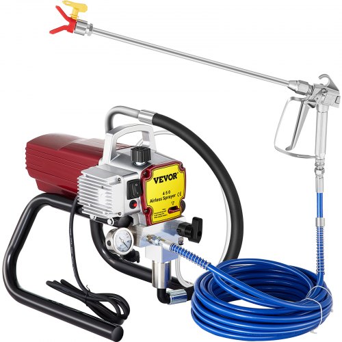 

VEVOR Airless Spritzlackiermaschine 500W Sprühpistole Airless-Spritzlackiermaschine 220V Wandlackierpistole 50 Hz Airless Farbsprühgerät