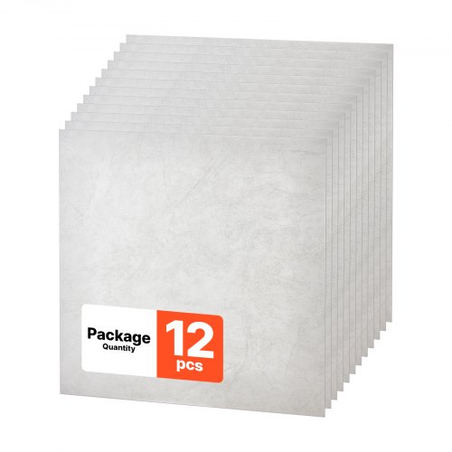 VEVOR 12 Stk. Deckenpaneele Deckenfliesen PVC-Schaumplatte 605x605mm Weiß, Marmormuster, Wasserfest, Brandschutz, Zuschneidbar, Für Abgehängte Decke Geeignet, Moderne Innendekoration für Heim Büro