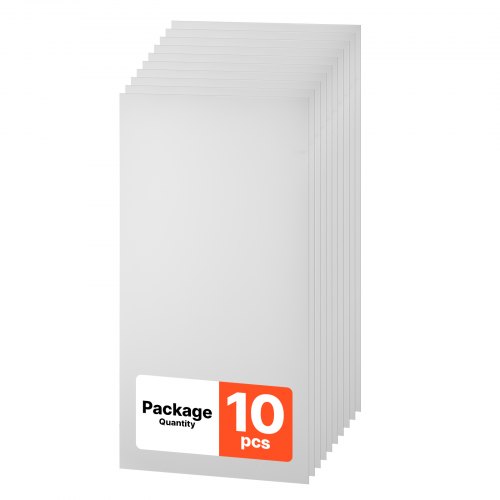 VEVOR 10 Stk. Deckenpaneele Deckenfliesen PVC-Schaumplatte 605x1210mm Weiß, Minimalistisches Design, Stoßfest, Brandschutz, Zuschneidbar, Für Abgehängte Decke, Moderne Innendekoration für Heim Büro