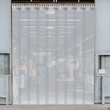 VEVOR Streifenvorhang PVC 3 x 2,75 m Türvorhang-Kit mit 19 transparenten Streifen und Temperaturbeständigkeit kann Geräusche reduzieren, Innenräume warm halten, Schädlinge schützen für viele Orte