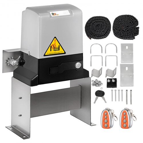 VEVOR Schiebetor Toröffner 220 V AC 60 Hz Torantrieb 600 kg mit 2 Fernbedienungen Schiebetorantrieb Toröffner 200W Ausgangsleistung Toröffner Flügeltor 13 Meter pro Minute Torbewegungsgeschwindigkeit