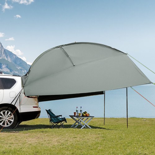

VEVOR Sonnensegel Wohnwagen 3x2,1m Sonnenvordach Wohnmobil UV50+ UV-Schutz Markise 190-T-Polyestergewebe Vorzelt PU2000mm Wasserdicht inkl. tragbarer Tasche Ideal für Camping Familientreffen Ausflüge
