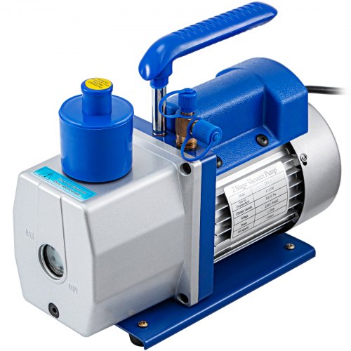 4.5 Cfm Refrigerant Vakuumpumpe Drehschieber 2-stufig 128l/min 1440rpm Ac