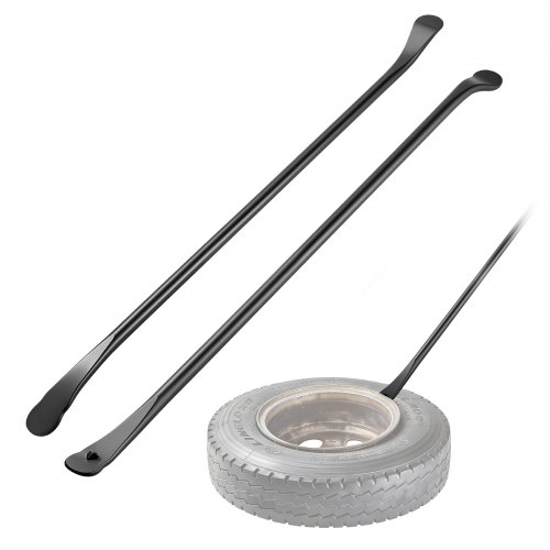 VEVOR Reifenmontiergerät Manueller Reifenwechsler 2 Stk. Metall Reifenheber 97 cm Reifenmontierhebel zur Montage Demontage für Outdoor Mobile Autoreparaturen von Universalen Fahrzeugtypen Schwarz