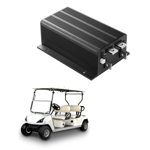 

VEVOR Geschwindigkeitsregler für Golfwagen, 36V 500A, Ersatz für Gleichstrommotor-Steuerung für Club Car Golfwagen, Schutzart IP65, Gehäuse aus Alu ABS, kompatibel mit den Modellen 1205-117/1205M-5603