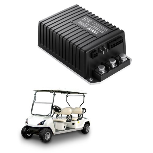 

VEVOR Geschwindigkeitsregler Golfwagen, 48 V 250 A, Ersatz für Gleichstrommotor-Controller für Club Car Golfwagen 2000–2008, Schutzart IP65, Gehäuse aus Alu ABS, kompatibel mit Modellen 1510A-5251
