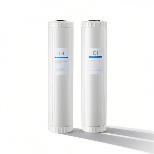 

VEVOR 2x Deionisiertes Wassersystem für Autowäsche Ersatzfilter, Duale 4L Gemischte DI-Harz-Filterkartuschen für Deionized Autowaschanlage, DI-Harz Nachfüllpack 51 cm für Entionisiertes Wassersystem