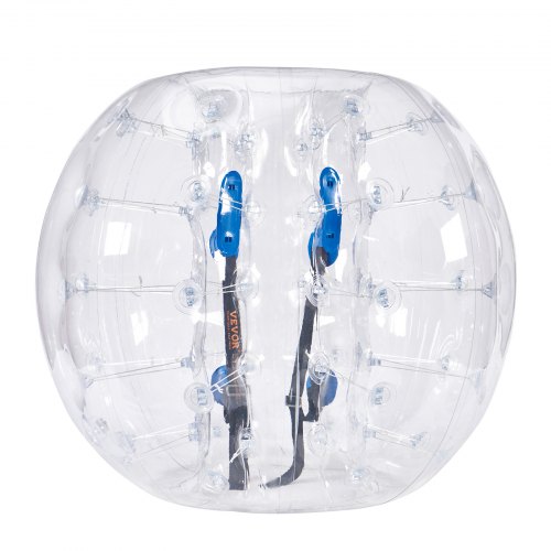 VEVOR Aufblasbarer Bump Ball Bumper Stoßball 1 Stk. 1,2 m x 1,03 m, Menschlicher Kollisionsball, PVC-Körperblasen-Bounce-Ball für Outdoor-Aktivitäten, Transparente Punkte Aufblasbarer Bumper Ball