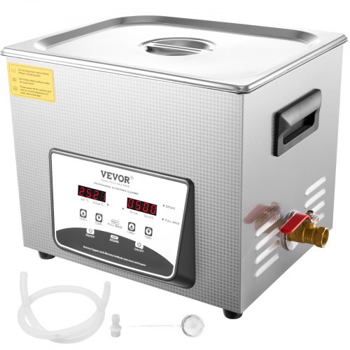 VEVOR 10L Digital Ultraschall Reiniger 40kHz Ultrasonic Cleaner Schmuck Reinigung Ultraschall Ultraschallreinigungsgerät Brille Reinigungsgerät mit Heater Timer