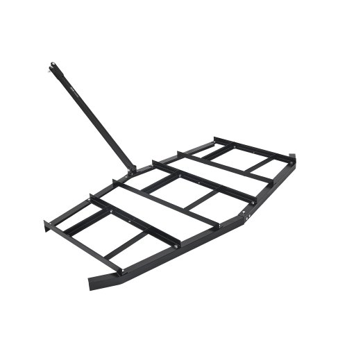 VEVOR Schleppegge, 2150x2120x110mm, Wiesenschleppe zum Hinterherziehen, Q235 Stahl-Einfahrtsplaniergerät mit verstellbaren Stangen & Bolzenkupplung, Traktor-Einfahrtsegge für Geländefahrzeuge, UTVs
