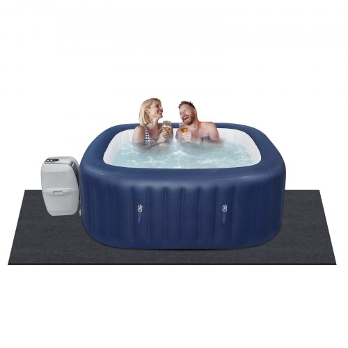 

VEVOR Poolunterlage 500 g/m² Whirlpool Matte 2030 x 2030 x 1,9 mm Bodenplane Filz & PE Bodenschutz Pool Unterlegmatte Schutzmatte Bodenplatte Bodenschutzplane Poolteppich Filzmatte Bodenmatte