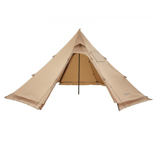 

VEVOR Campingzelt für 4 Personen, tragbares Tipi-Zelt mit Ofenanschluss, Pyramidenzelt aus Segeltuch, leichte 4-Jahreszeiten-Schutzzelte zum Wandern, Angeln und Rucksackreisen, Größe M