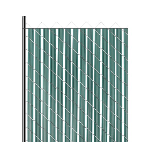 

VEVOR Sichtschutzlamellen 1130 mm, doppelwandige vertikale Lamellen mit Bodenverriegelung und Flügeln für Maschendrahtzäune, HDPE-Maschendrahtlamellen, ideal für Garten und Bauernhof (grün)