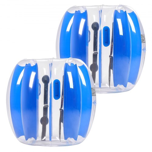 

VEVOR aufblasbare Bumper Ball Bumper Stoßball (2 Stk.) 0,9 m, strapazierfähiger 0,3 mm dicker PVC-Bubble Knocker Kollisionsball für Outdoor-Sportteamspiele Spielzeug für Hof Park (blaue Streifen)