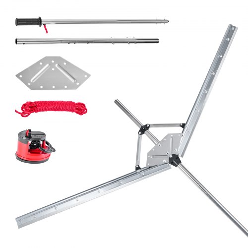 

VEVOR Teichrechen, Wasser Unkrautrechen mit 157 cm max. Schnittbreite, Stahlklingen, See-Unkrautschneider mit 9 m Nylonseil, Seerechen zum Entfernen von Rohrkolben, Schilf, Seerosenblätter