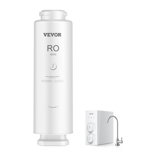 VEVOR Umkehrosmosesystem Ersatz 400 GPD 9-stufiger Wasserfilterersatz für Umkehrosmose, RO-Filterkartusche für 24 Monate, reduziert Blei, Chlor, Rost, kompatibel mit SS-002 Untertisch Wasserfilter