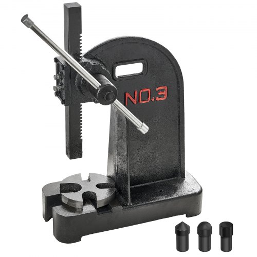 

VEVOR Dornpresse, 3 t Handhebelpresse, Manuelle Dornpresse Präzisions Handpresse, 310 mm Maximale Höhe, Manuelle Desktop-Stanzpresse aus Gusseisen, zum Stanzen, Biegen, Strecken, Formen