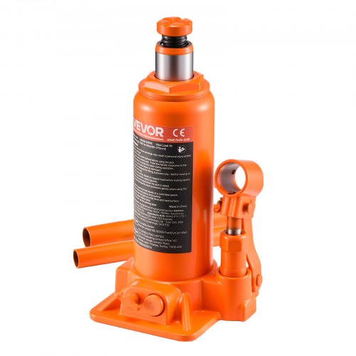 VEVOR Hydraulischer Flaschenwagenheber Wagenheber 6t Orange 195–375mm Hub