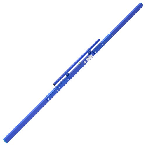 VEVOR Betonglätter Manueller Betonverteiler Bodenlegerglätte 2438mm Blau, Aluminiumlegierung, Mit Integrierter Wasserwaage & Griff, Nivelliergerät zum Glätten & Abziehen für Straßenbau Bodenebnung