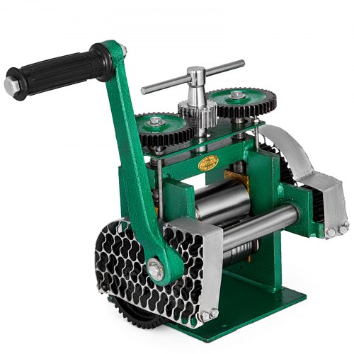 VEVOR Manuelle Rolling Mill Kombination Walzwerk 120mm Handwalzwerk Maschine 80mm Maschine Schmuck mit Gute Verschleißfestigkeit Tablettierung Vierkantdraht für Schmuck Design und Reparatur