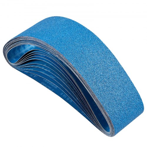 VEVOR Schleifbänder, 100x915mm, 10 Stk. (je 2 mit 40/60/80/120/240 Körnungen), aus Siliziumkarbid, Bandschleifpapier Bandschleifer, für Metallbearbeitung, Verbundwerkstoffe & Kunststoffveredelung