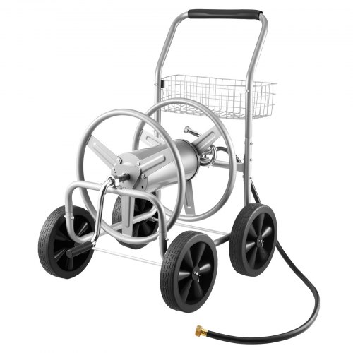 

VEVOR Schlauchtrommelwagen 91m. Robuste Gartenwasserbepflanzung mit Korb