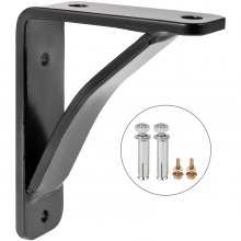 VEVOR Schwerlast-Regalhalterungen, 2er-Pack, schwebende Regalhalterungen, 10,2 x 12,7 x 3,8 cm, 450 lbs Belastung, Garage, Werkstatt, Zuhause, Stahlregalhalterungen, handgeschweißte dreieckige Regalha