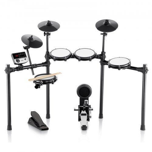 

VEVOR E-Drum-Set Elektronisches Schlagzeug 480 Sounds 32 Kits E Drums USB-MIDI