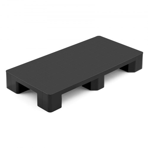VEVOR Kunststoffpalette 1000x500x136 mm, Universale Leichtpalette mit 1000 kg Statischer Traglast, Geschlossene Industriepalette mit 2-Wege-Einfahrt, Nestbare Bodenpalette für Lager Garage Supermarkt