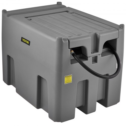 VEVOR Tragbarer Dieseltank 439,11 L Mobile Tankanlage Grau Dieseltankstelle 140 W Tankstation Dieseltank 2600 U/min Transporttank 12 V DC SLYXJLBDDWC79VOFMV0
