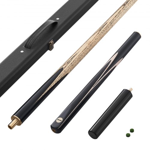 

VEVOR Snookerqueue Billardqueue (1447,8 mm / 540 g) mit Verlängerungsstange & Lederspitze & Holzkoffer, Billardstock geeignet für professionellen Billardtisch, Bar, Zuhause, Büro