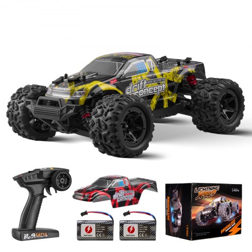 

VEVOR Ferngesteuertes Auto, Maßstab 1:18, RC-Auto, All-Terrain-4WD-Offroad-Truck mit 45° Wheelie & einstellbarer Geschwindigkeit, 45 km/h-RC-Spielzeugauto, Ideal für Kinder ab 8 Jahren, IPX4