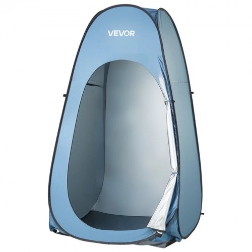 

VEVOR Duschzelt mit Duschtasche Toilettenzelt (1194x1194 x1905 mm) Umkleidezelt inkl. Heringen & Seilen & Tragetasche, Sichtschutzzelt aus 190T Polyester für Camping Strand Angeln Blau