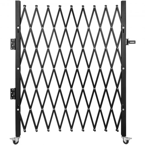 Vevor Einzelnes Sicherheitstor, Falttürtor, Akkordeon-Sicherheitstor Aus Stahl, 127 X 190, 5 Cm Erweiterbares Sicherheitstor, 360° Rollendes