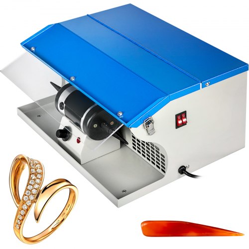 VEVOR Schmuckpoliermaschine 200W Jewelry Buffer Polishing Machine Schmuckpolierpuffer Poliermaschine Schmuckschleifer für die Herstellung und Wartung von Schmuck