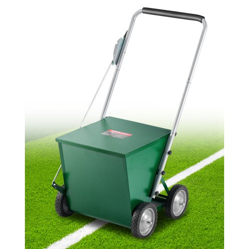

VEVOR Trockenlinienmarkierer Linienmarker (5 / 10 cm Linien) Trockenlinienkreide für das Feld, mit Gummi-Einstellgriff, große Pulverkapazität von 29,5 kg, für Baseball- und Softball-Infield, grün