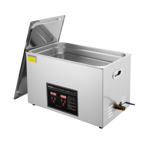VEVOR Ultraschallreiniger Ultraschall Edelstahl-Reinigungsgerät 600 W, 30 L Ultraschallreinigungsgerät mit digitaler Anzeige 0-30 Min, Reinigung Ultraschall für Schmuck, Brillen, Uhren usw.