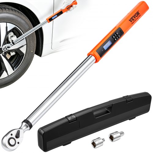 VEVOR Drehmomentschlüssel 34-340 N.m Drehmomentschlüssel für Fahrrad & Motorrad & Auto, ± 2 % Fehlergenauigkeit Drehmomentschlüssel-Set, 72 Zähne Ratschenkopf