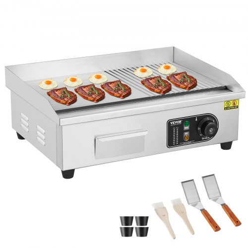 

VEVOR Kommerzielle elektrische Grillplatte 3200 W Arbeitsplatten-Grill