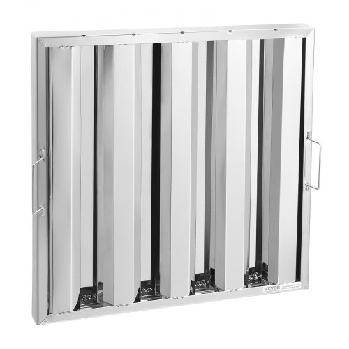 

VEVOR Filter für gewerbliche Dunstabzugshauben Dunstabzugshaubenfilter aus Edelstahl für Restaurants (493 x 493 mm / B x H), für fettabweisende Dunstabzugshauben mit 4 Rillen, 1 Stk.