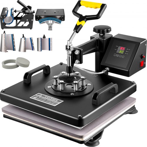 

VEVOR 8 in 1 Heißpresse Transferpresse für Textiltransferpresse Textilpresse mit Plattenpresse von 38 x 38 cm Textildruckpresse von 1000 w Geeignet für