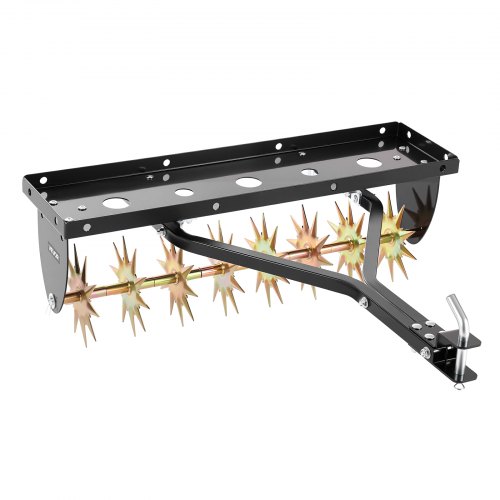 

VEVOR Rasenlüfter für Aufsitzmäher 82 cm, Aerifizierer für Rasen mit 5 cm Arbeitstiefe, Rasenbelüfter 45 kg Belastbar aus Stahl für Rasentraktor, Rasenpflege für Verdichtete Böden Hof Garten, Schwarz