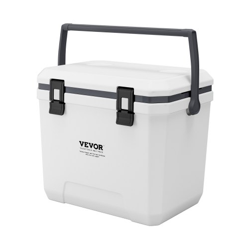 VEVOR tragbare Kühlbox Hartkühlbox (38 Qt) mit Eisspeicherung & robusten Griffen & Getränkehalter, isolierte Kühlbox aus stabilem Material, geeignet für Familienpicknicks und lange Reisen