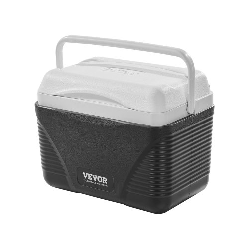 VEVOR tragbare Kühlbox Hartkühlbox (8,5 Qt / 12 Dosen) mit Eisspeicherung & robusten Griffen, isolierte tragbare Kühlbox aus stabilem Material, geeignet für Familienpicknicks und Kurztrips
