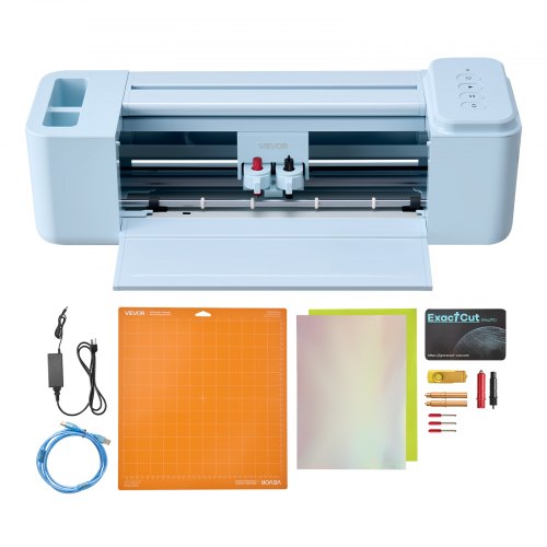 VEVOR Vinylschneidemaschine 30 cm, Schneideplotter / Plottermaschine mit Tastensteuerung, Kompatibel mit Mac / Windows / Android / iOS, Vinylcutter für Bastelarbeiten, Karten & Wohnaccessoires