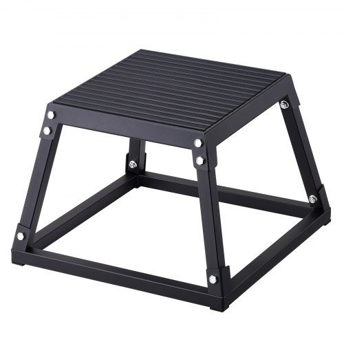 VEVOR Plyometrische Sprungbox, 305 mm Plyo-Box, Plyometrische Plattform Plyobox Schwarz, Rutschfeste Fitness-Übungs-Step-Up-Box für Heimtraining, Konditions-Krafttraining, Oberschenkel Trainieren