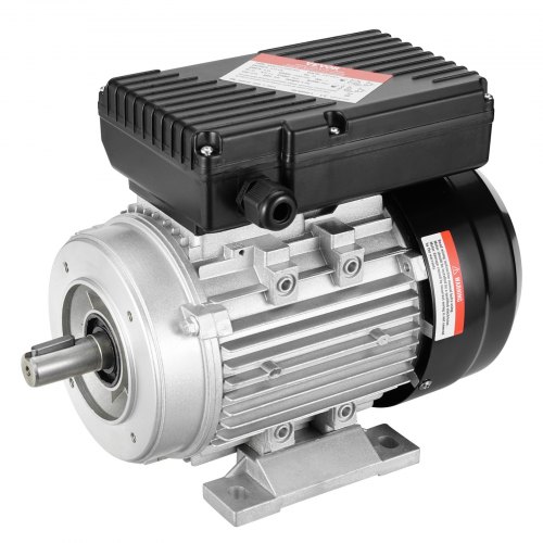 

VEVOR 0,55 kW Elektromotor 1400 U/min, AC 220–240 V, 4,5 A, 80, B34-Rahmen, Luftkompressormotor einphasig, 19 mm Keilwelle, Rechts-/Linkslauf für landwirtschaftliche Maschinen und allgemeine Geräte
